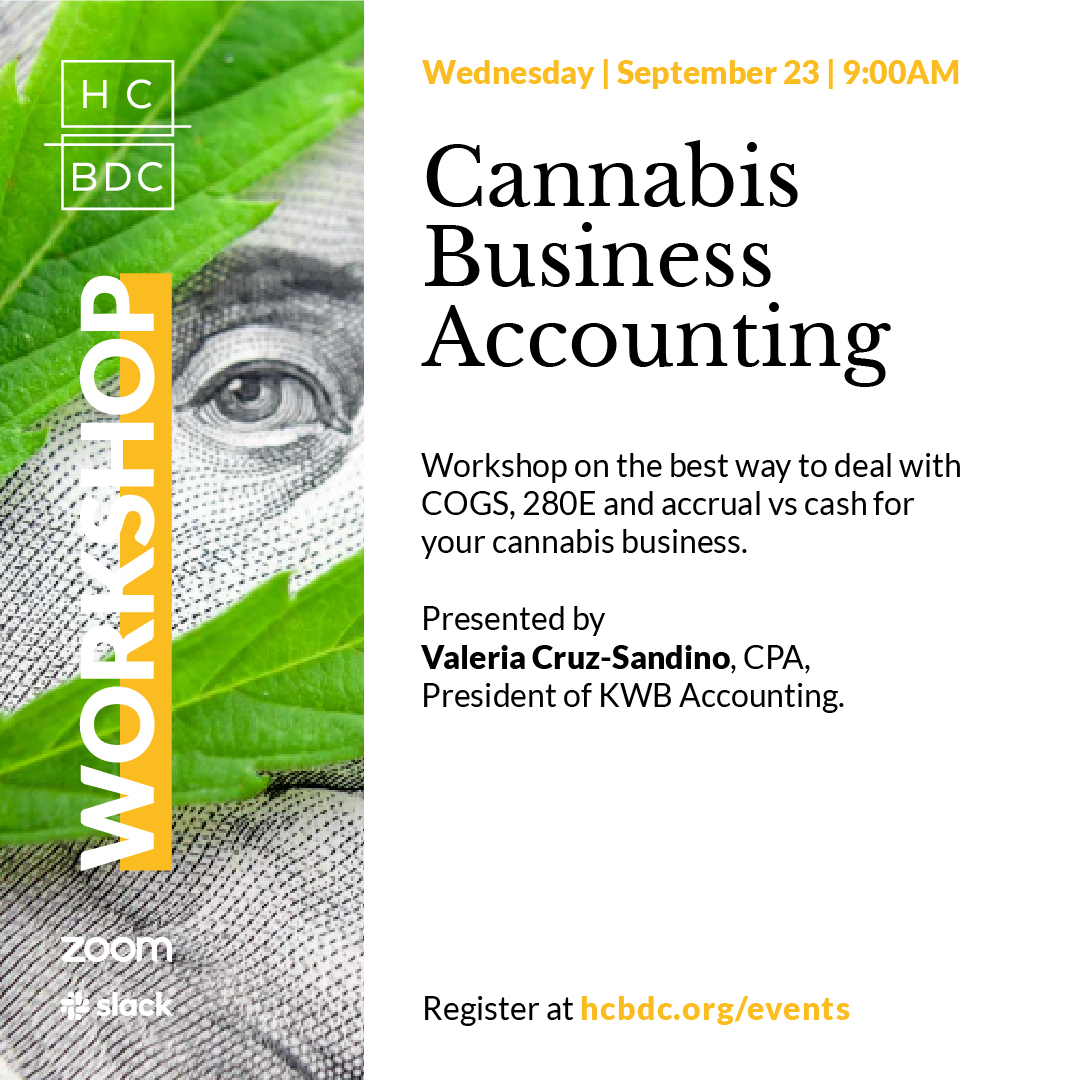 Read more about the article Two Cannabis Business Accounting Workshops